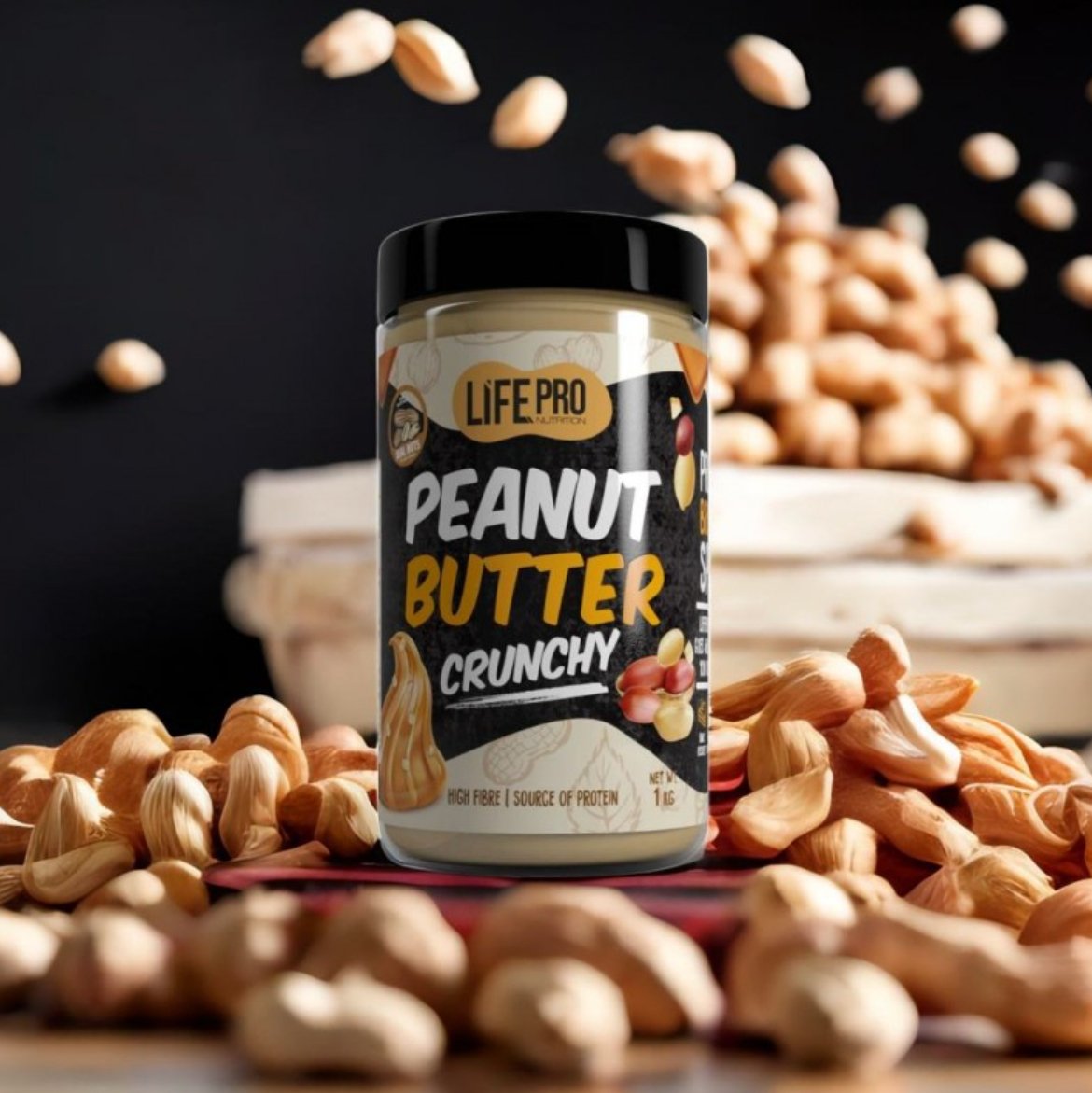 Peanut Butter Crunchy 1kg - Crema de Cacahuete Crujiente - NUTRIFIT