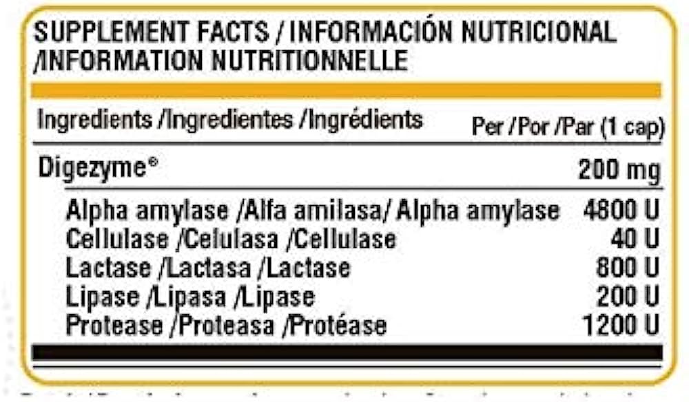 Life Pro Digezyme 200mg 120 Vcaps