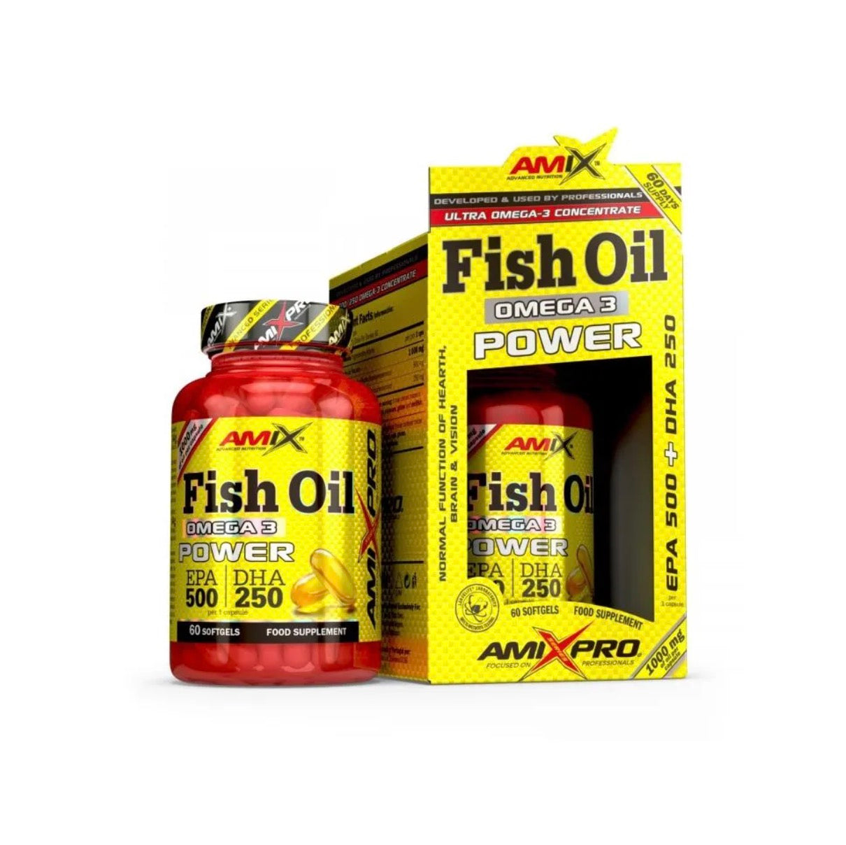 AmixPro Fish Oil Omega‑3 Power 60 cáps – EPA & DHA