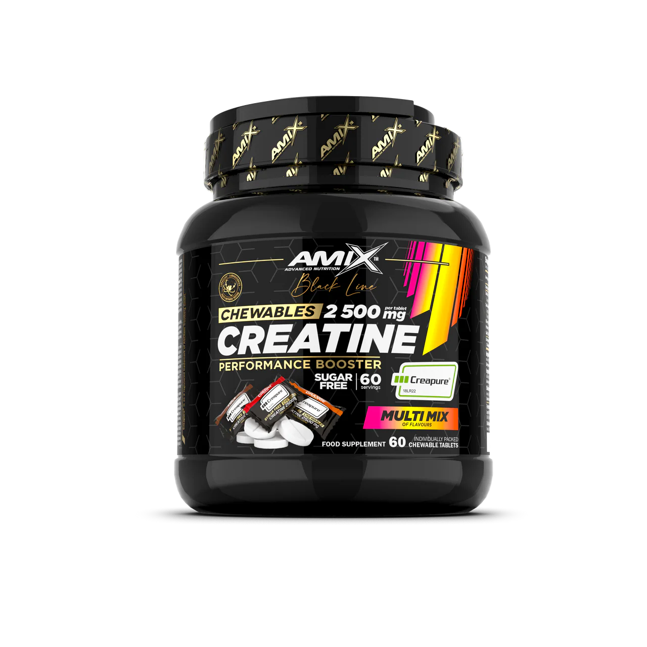 Creatina Creapure formato masticable - 60 Cápsulas