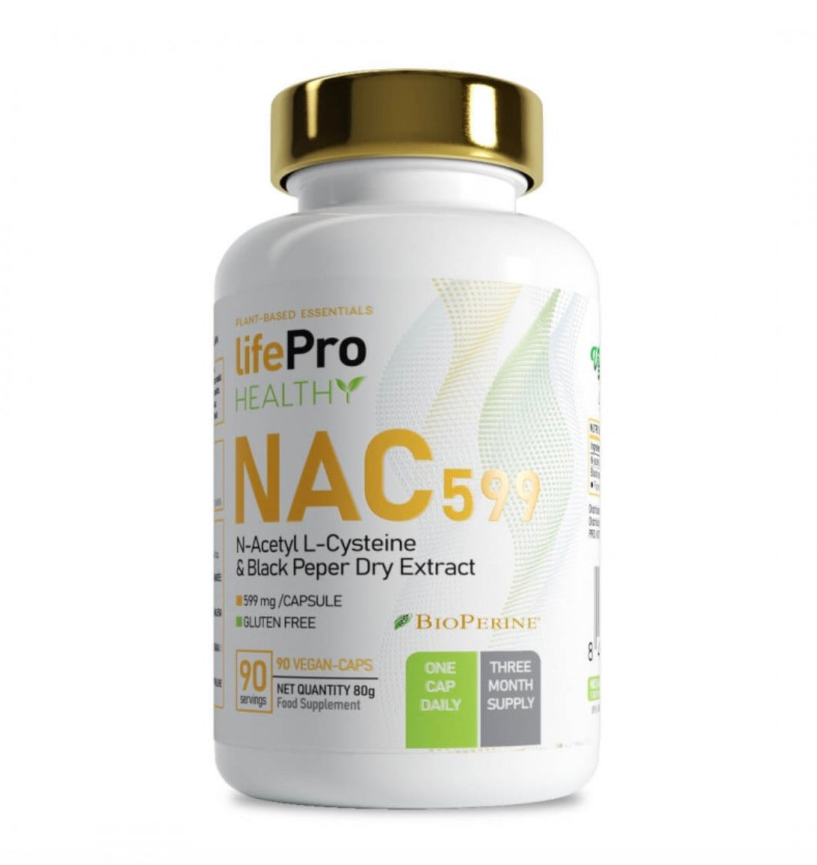 Life Pro Essentials NAC 599 - 90 Caps - N-Acetyl L-Cysteine
