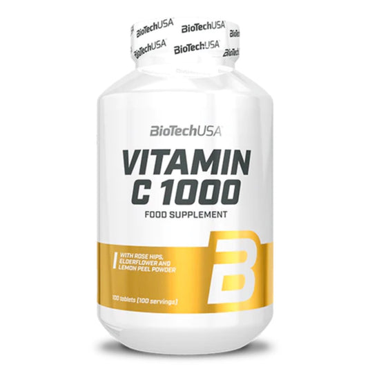 Vitamin C 1000mg - BiotchUSA - 100 Cápsulas