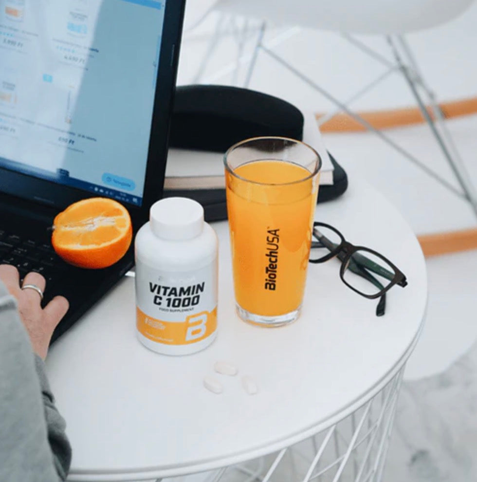 Vitamin C 1000mg - BiotchUSA - 100 Cápsulas