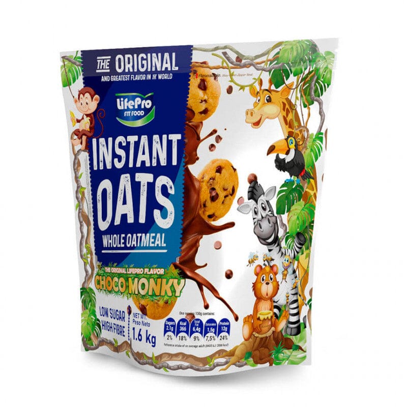Harina de Avena CHOCO MONKY 1,6kg - LifePro - NUTRIFIT