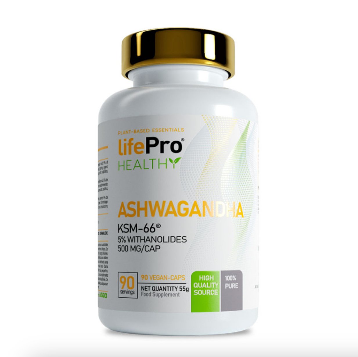 Life Pro Ashwagandha 500mg ksm66 90 Vcaps - NUTRIFIT