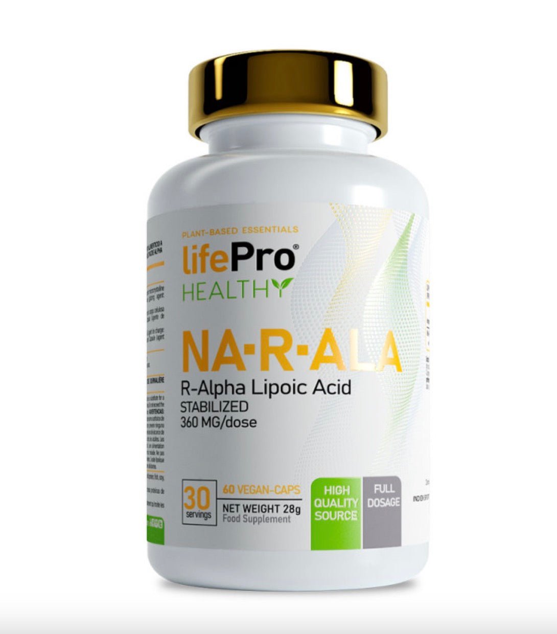 Na-R-Ala 60caps - Ácido R-Alfa Lipoico - NUTRIFIT