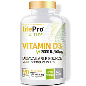 Vitamin D3 2000UI 90 Softgels - NUTRIFIT